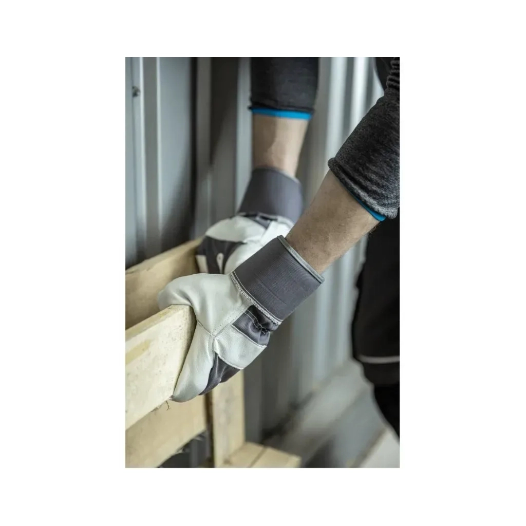 Захисні рукавиці Hoegert SALZACH HT5K732-10 шкіряні графіт, 10 (HT5K732-10)