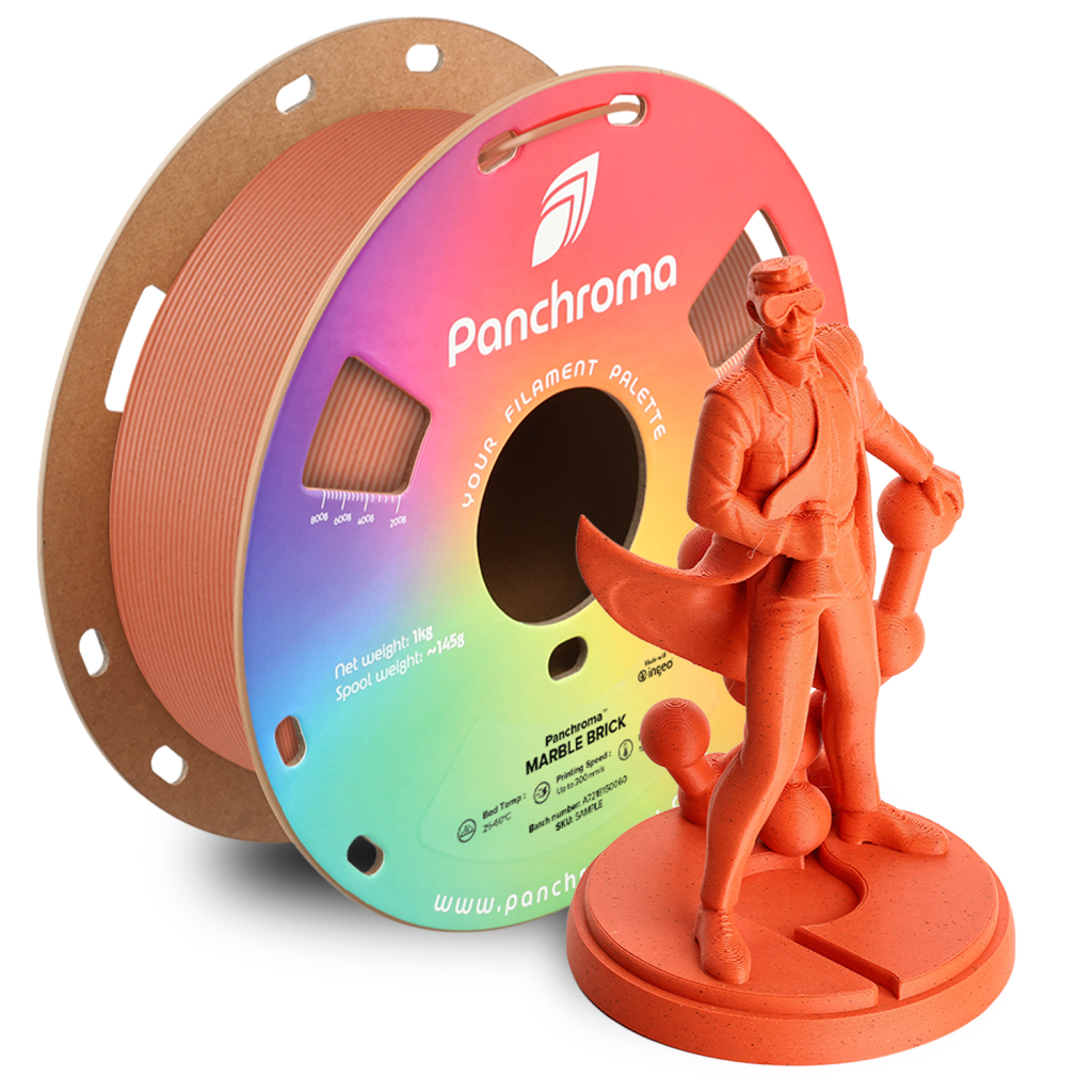 Пластик для 3D-принтера Polymaker PLA PANCHROMA MARBLE 1,75mm 1kg BRICK (CA04061)