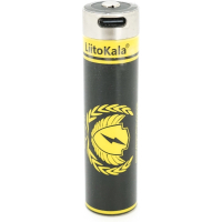 Акумулятор 18650 4000mah (3800-4000mah), 3.7V(2.75-4.2V), Type-C, 70.5*18.5mm Liitokala (USB-King4000)