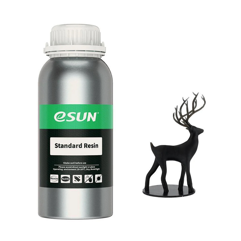 Фотополімерна смола eSUN Resin standard UV/LCD Black 1kg (STANDARDRESIN-B1000G)