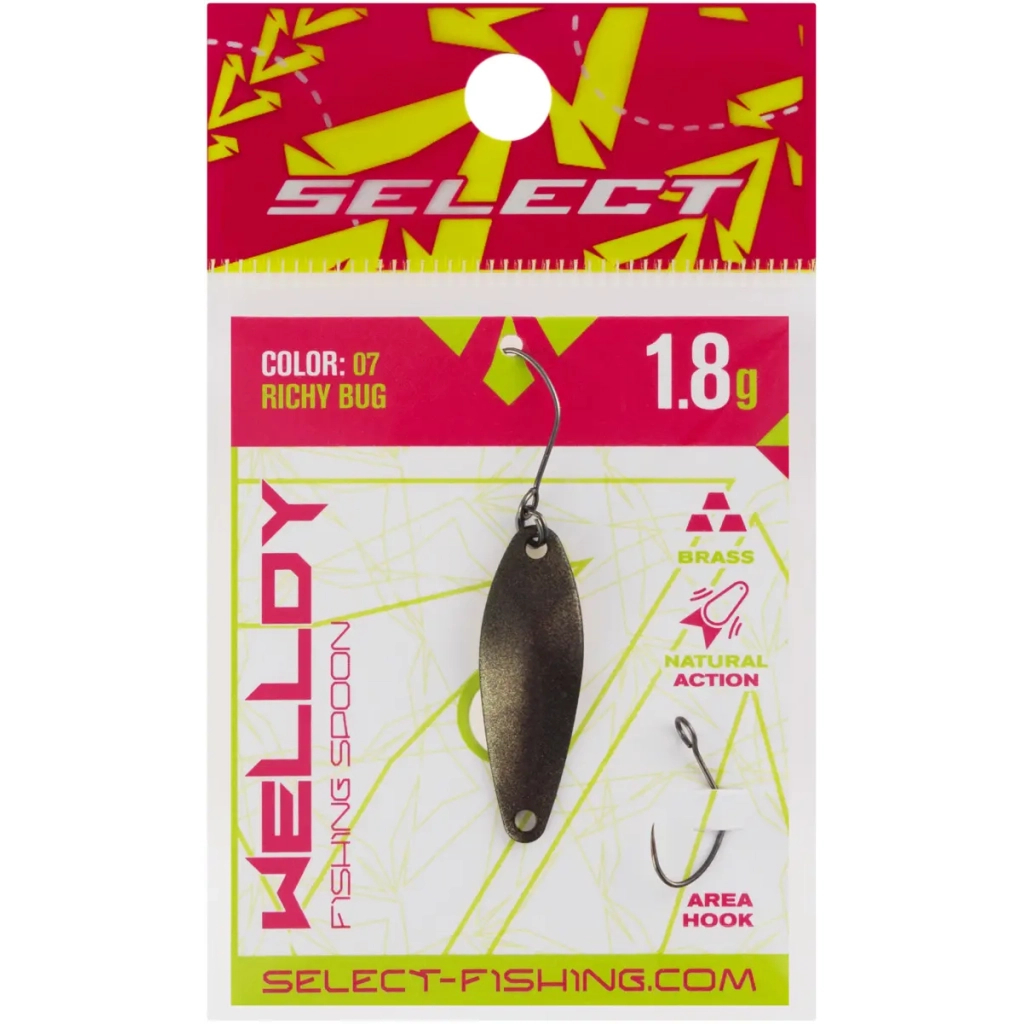 Блешня Select Welldy 1.8g 31mm 07 Richy Bug (1870.80.85) Блешня Select Welldy 1.8g 31mm 07 Richy Bug (1870.80.85)