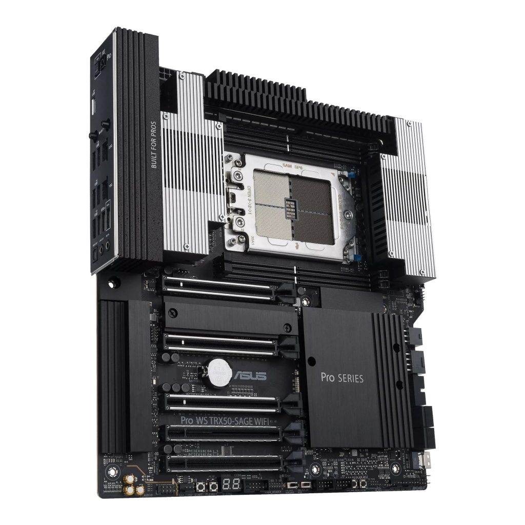 Серверна материнська плата ASUS PRO WS TRX50-SAGE WIFI A sTR5 TRX50 4xDDR5 M.2 WiFi BT CEB (90MB1LE0-M0EAY0)