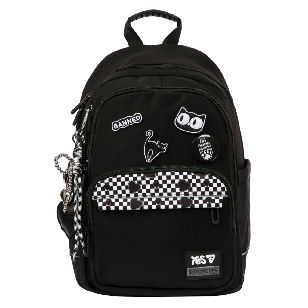 Рюкзак шкільний Yes Black Cat TS-47M (550306) Рюкзак шкільний Yes Black Cat TS-47M (550306)