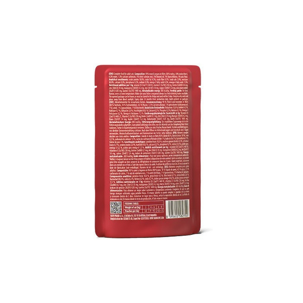 Вологий корм для кішок Carnilove Jelly Turkey with Valerian 85 г (8595602584703)
