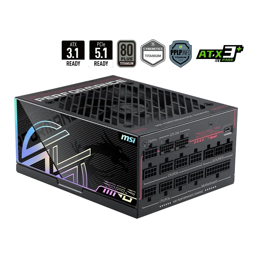 Блок живлення MSI 1300W (MPG Ai1300TS PCIE5)