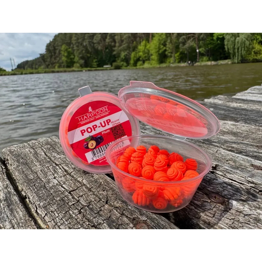 Бойл Harpoon Pop UP Мушля 10*6мм Plum помаранчевий (2700000037263) Бойл Harpoon Pop UP Мушля 10*6мм Plum помаранчевий (2700000037263)
