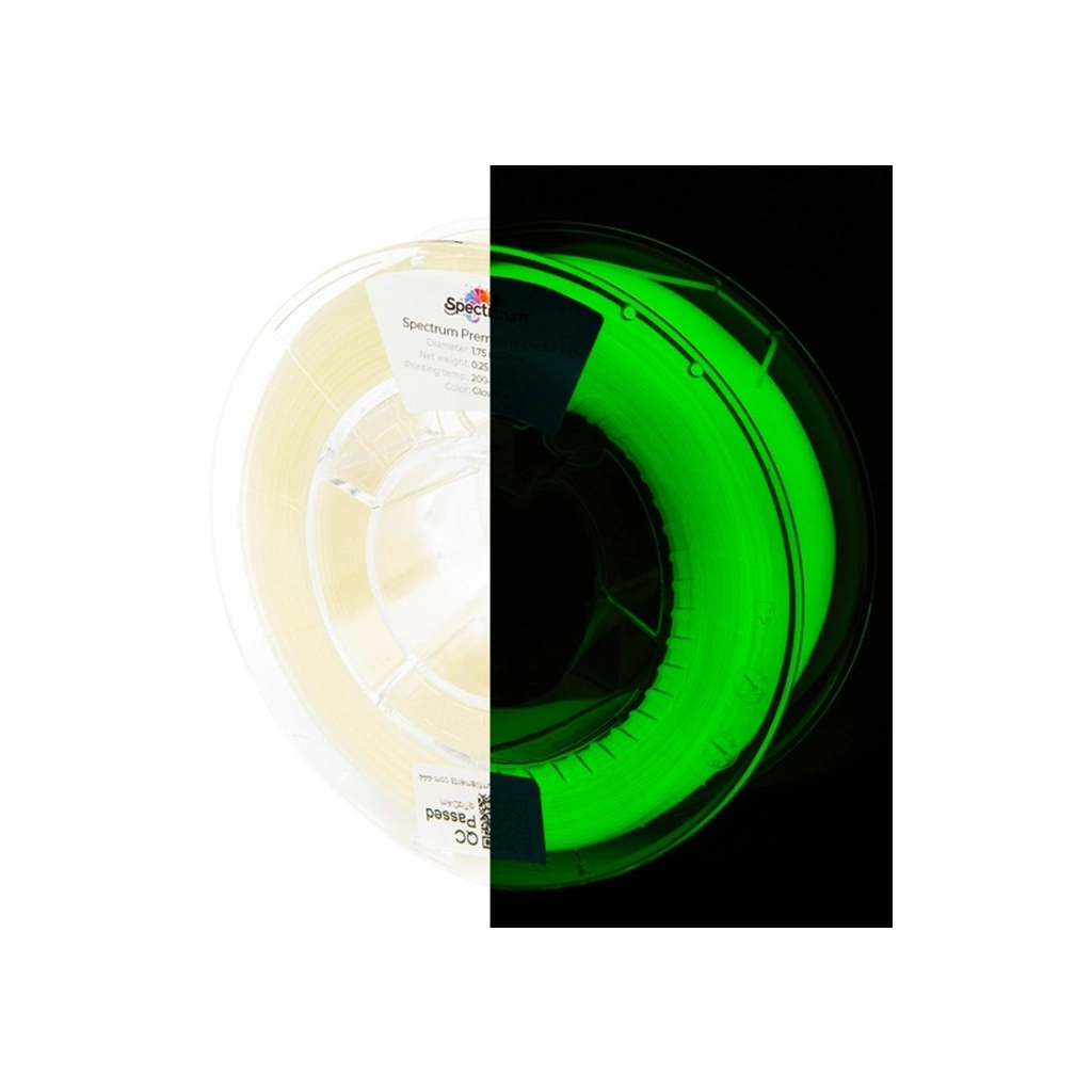 Пластик для 3D-принтера Spectrum ASA 275 Glow in the Dark 1.75mm 0.25kg Yellow-Green (81566)