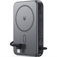 Батарея універсальна Acefast Magnetic Wireless 10000mAh, 22.5W, PD, QC/3.0, QI 15W, M24, Metal Gray (6974316284871)