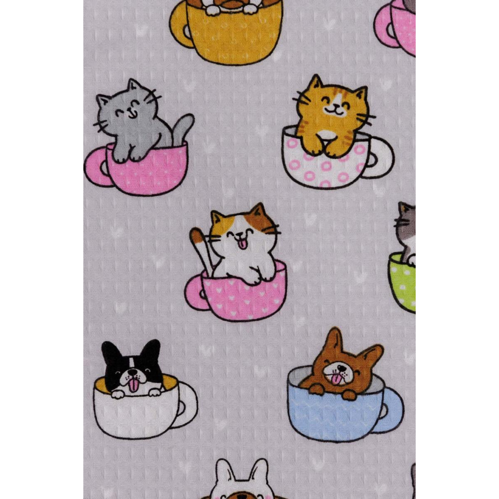 Рушник Прованс кухонний вафельний Кошенята у чашці 37 х 50 см (044927) Рушник Прованс кухонний вафельний Кошенята у чашці 37 х 50 см (044927)