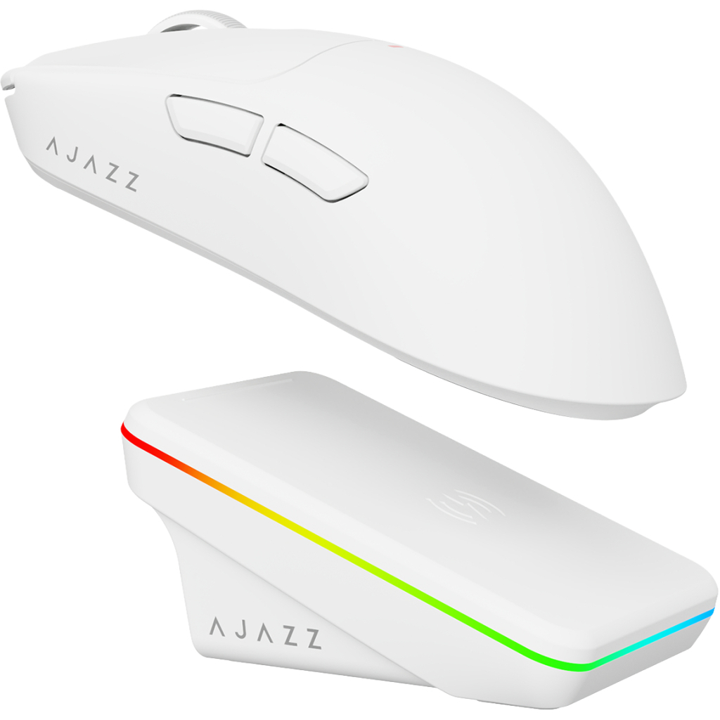 Мишка Ajazz AJ200P Wireless/Bluetooth/USB White (AJ200P-NL-AI-MC-W) Мишка Ajazz AJ200P Wireless/Bluetooth/USB White (AJ200P-NL-AI-MC-W)