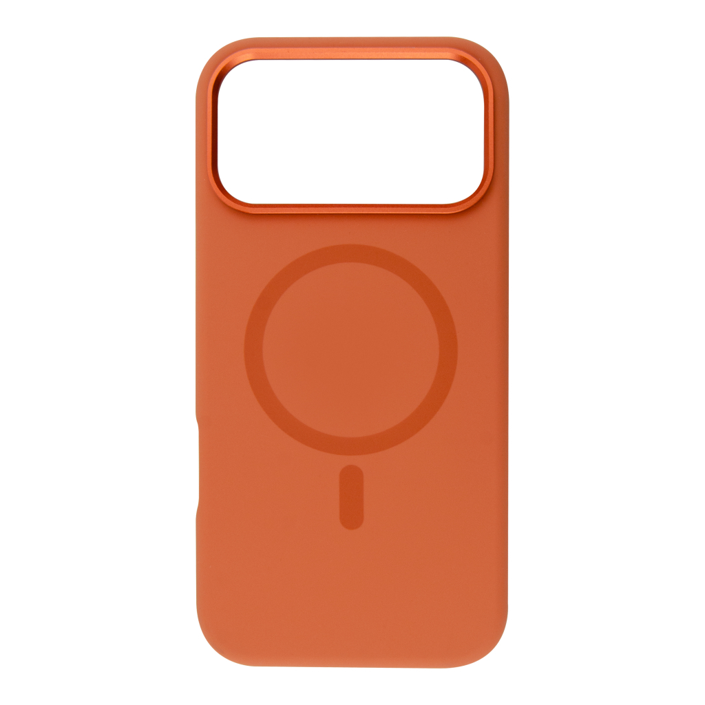 Чохол до мобільного телефона BeCover FIBRA Silicone OmniMag Apple iPhone 17 Pro Orange (716221)