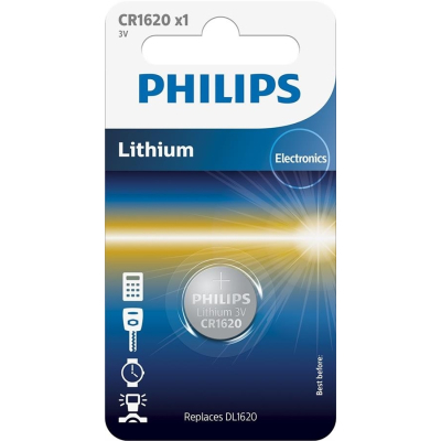 Battery PHILIPS CR1620 PHILIPS Lithium (CR1620/00B)