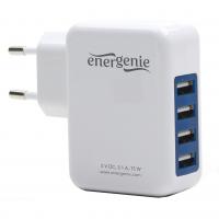 Зарядний пристрій EnerGenie 4 USB, 3.1A (EG-U4AC-01)