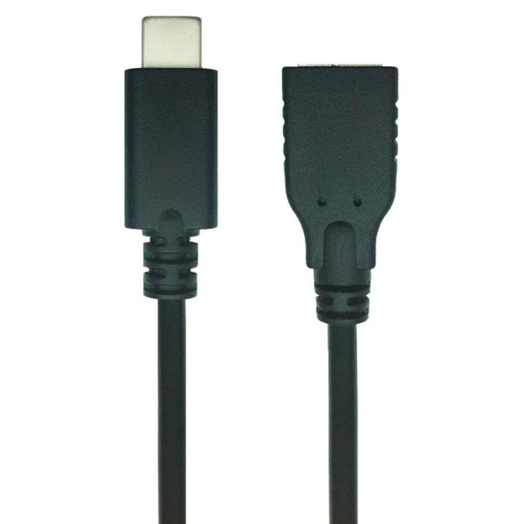Дата кабель OTG USB 2.0 AF to USB-C 0.1m REAL-EL (EL123500017)