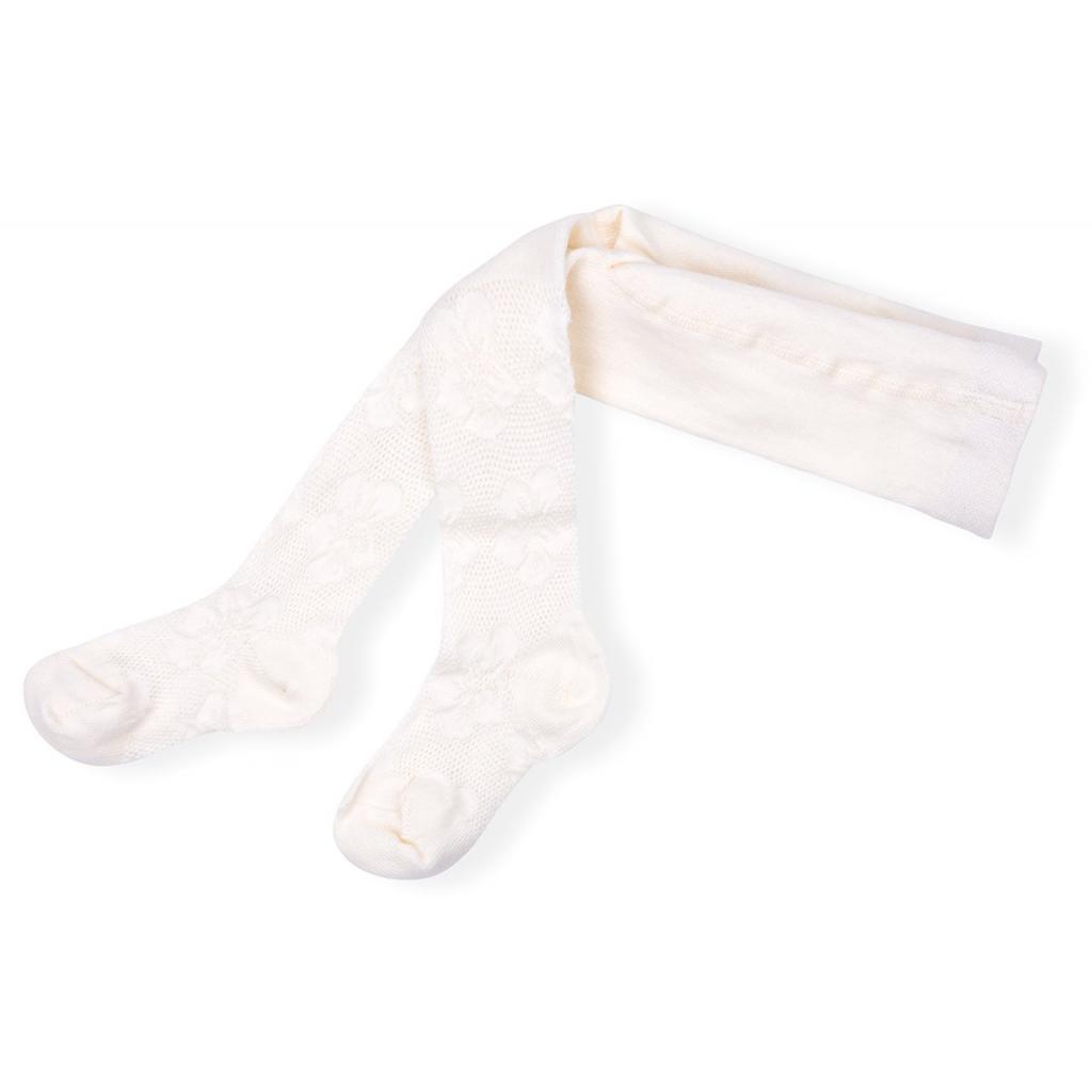 Колготки дитячі BNM ажурні в квіточку (M0C0301-1151-74G-beige)