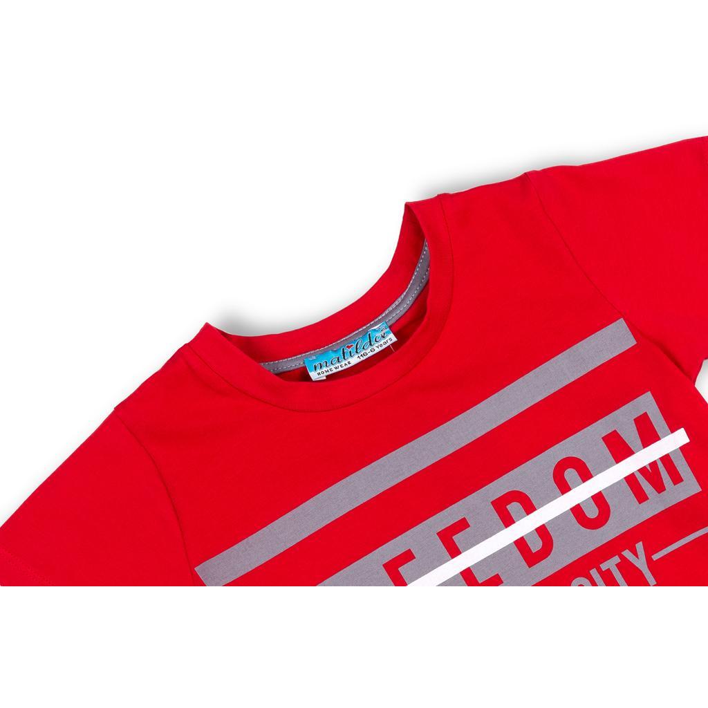 Піжама дитяча Matilda "FREEDOM" (7742-140B-red)