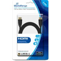 Кабель мультимедійний HDMI to HDMI 3.0m V2.0 Mediarange (MRCS157)