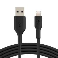 Дата кабель USB 2.0 AM to Lightning 2.0m PVC black Belkin (CAA001BT2MBK)