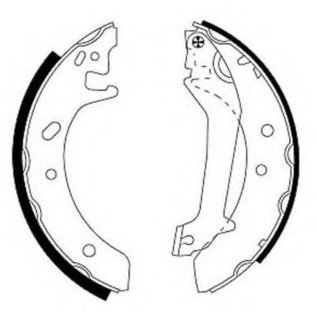 Гальмівні колодки Bosch 0 986 487 832 Гальмівні колодки Bosch 0 986 487 832