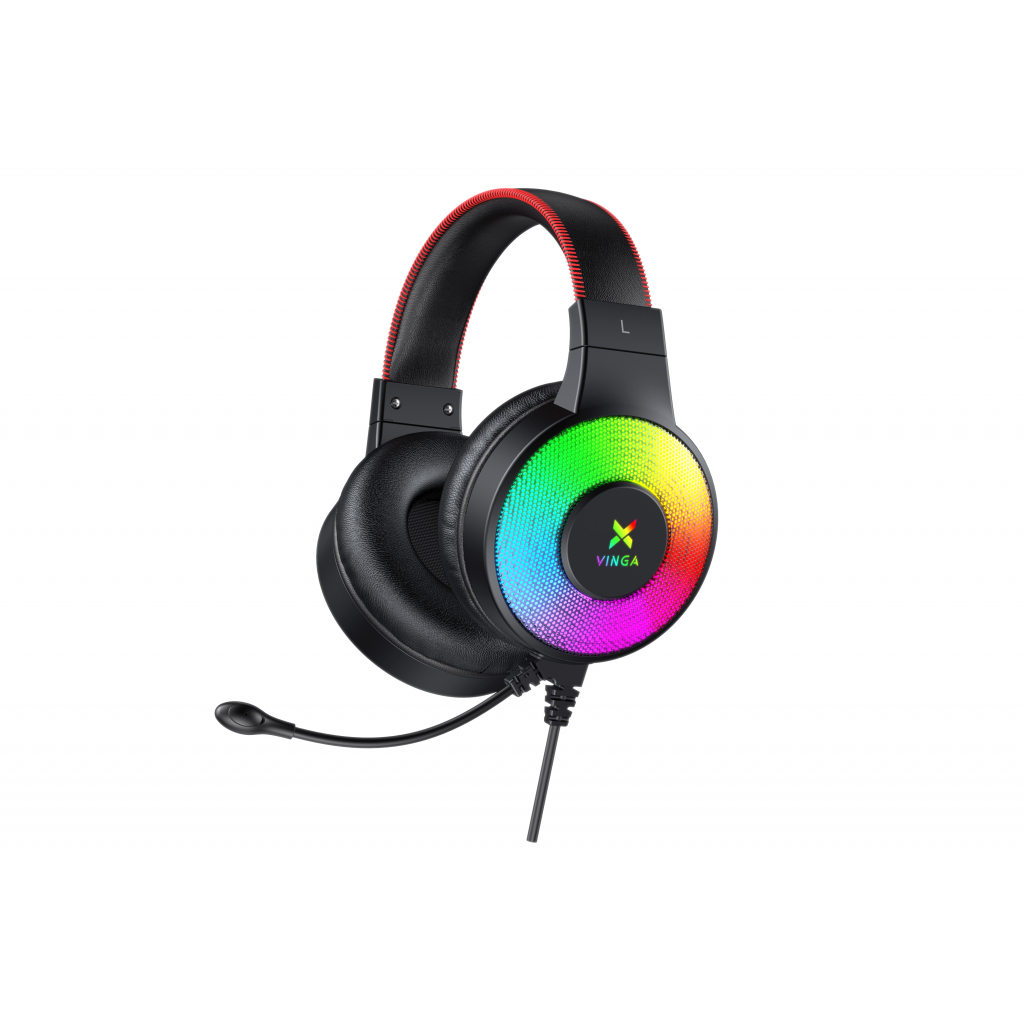 Навушники Vinga HSCU-100 Gaming LED Black (HSCU-100) Навушники Vinga HSCU-100 Gaming LED Black (HSCU-100)