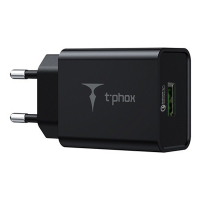 Зарядний пристрій T-Phox Tempo 18W QC3.0 USB Charger (Black) (Tempo 18W USB B)