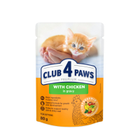 Wet food for cats Club 4 Paws for kittens in sauce with the taste of chicken 80 g (4820083908927)