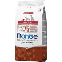 Dry food for dogs Monge Dog Mini Puppy&Junior with the taste of lamb 800 g (8009470011518)