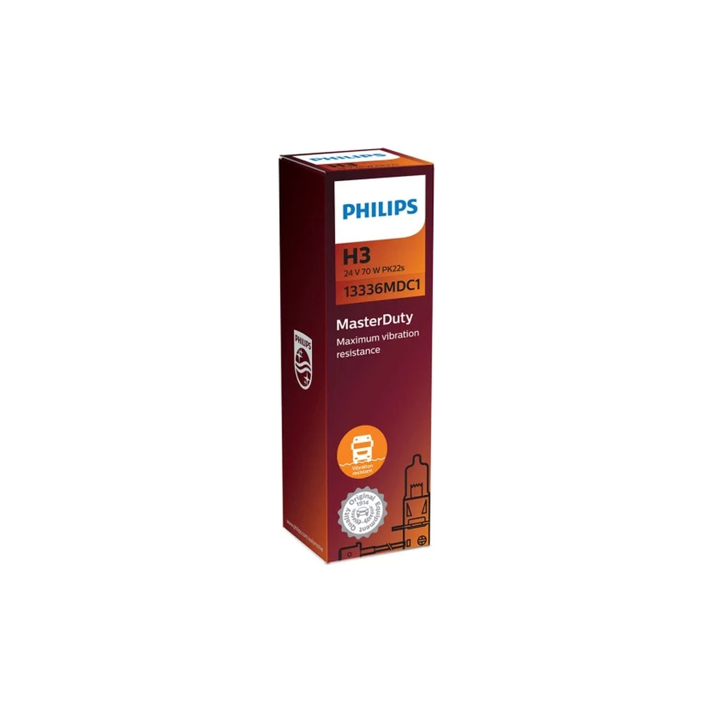Автолампа Philips 13336MDC1 H3 24V 70W MasterDuty (2452)