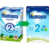 Humana 2 milk baby formula with prebiotics, 600 g (4031244720238)