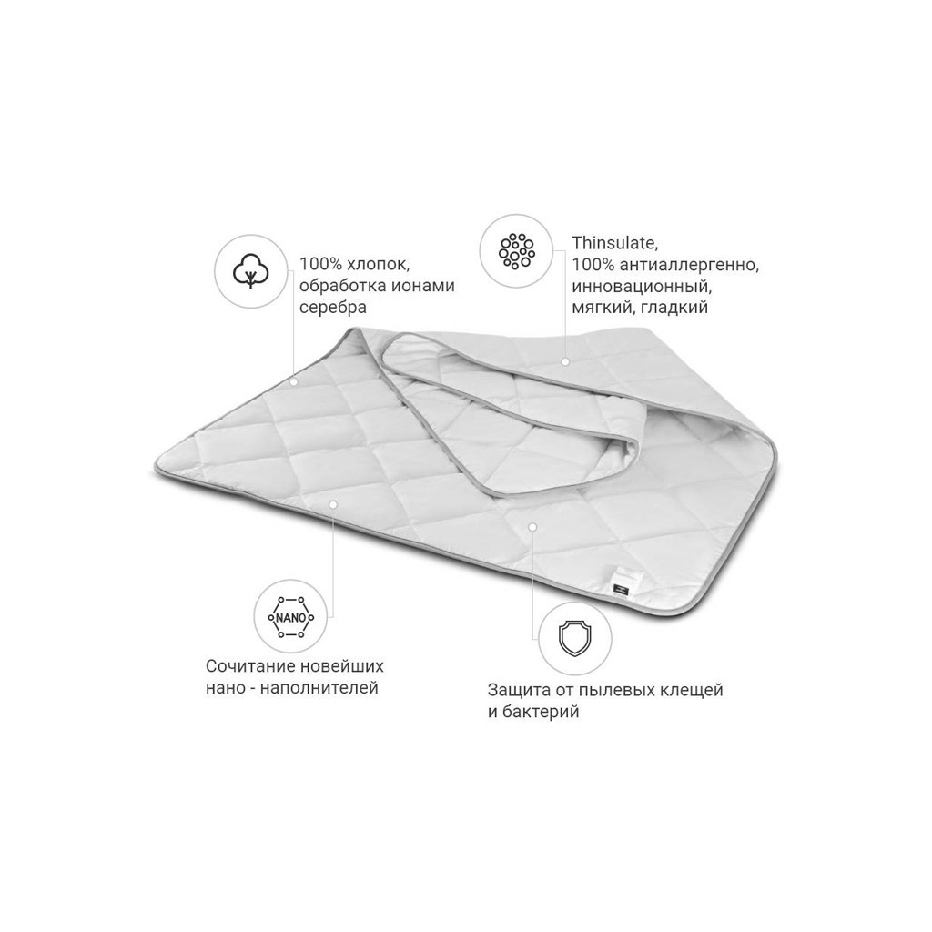 Ковдра MirSon антиалергенна Bianco Thinsulat 0778 зима 140x205 см (2200000145024)