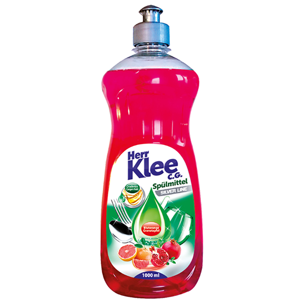 Засіб для ручного миття посуду Klee Blutorange Granatapfel 1 л (4260353550485)