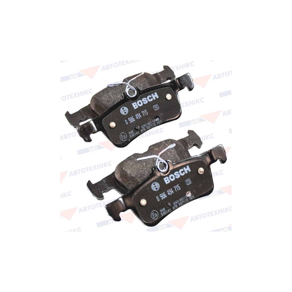 Гальмівні колодки Bosch 0 986 494 715 Гальмівні колодки Bosch 0 986 494 715
