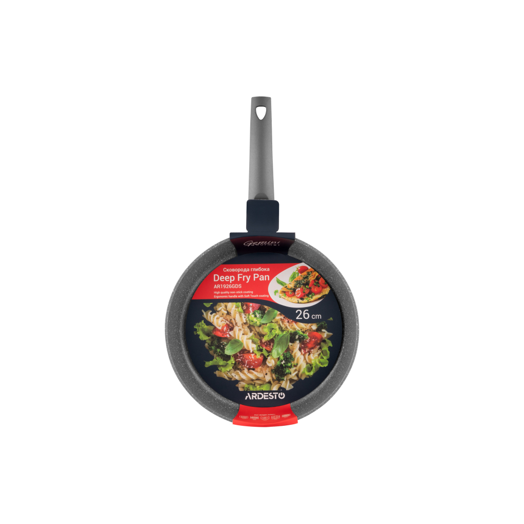 Сковорода Ardesto Gemini Gourmet Apulia Grey 26 см (AR1926GDS) Сковорода Ardesto Gemini Gourmet Apulia Grey 26 см (AR1926GDS)
