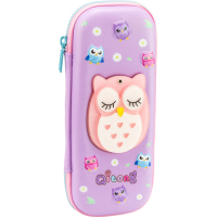 Cool For School pencil case with hidden mirror 1 compartment Purple (QT-5779-Purple)