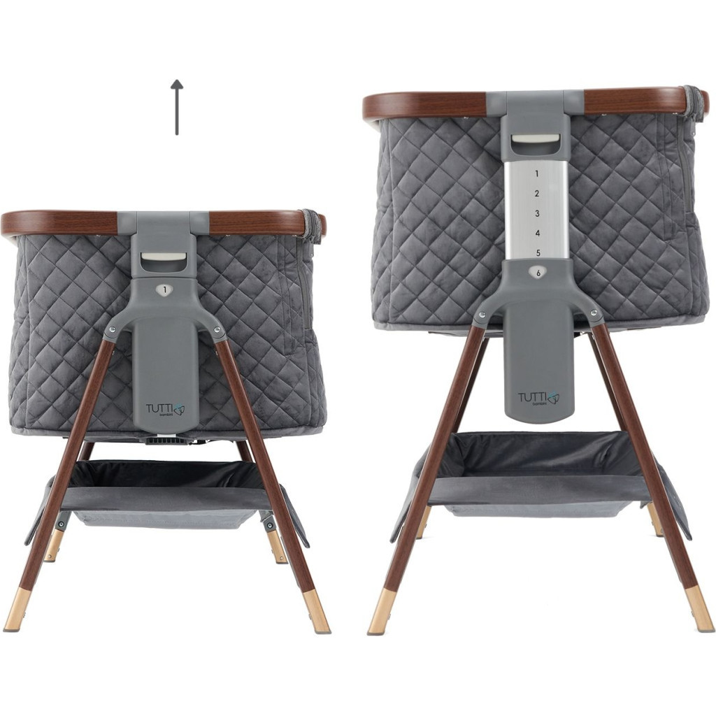 Ліжечко Tutti Bambini CoZee Luxe gray (211208/6581)