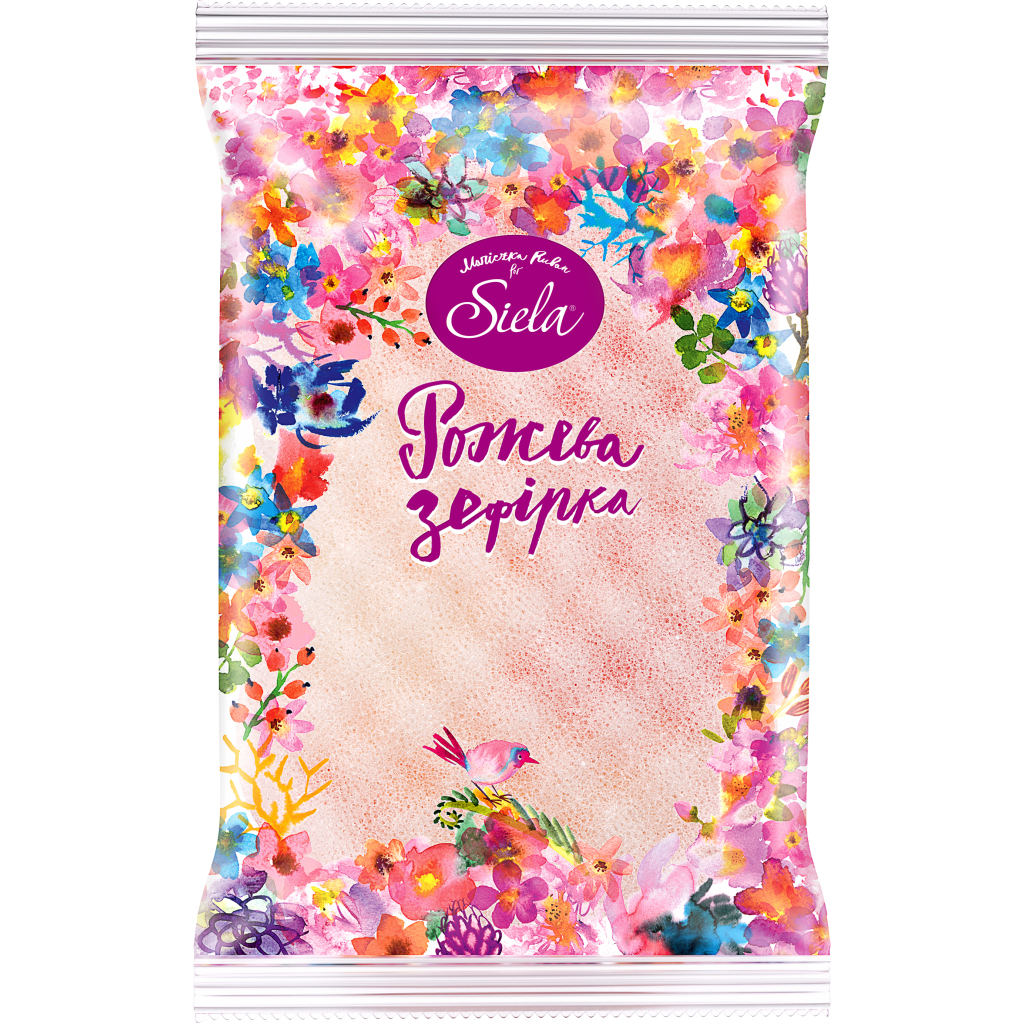 Губка для купання Siela Рожева зефірка (4820159841004)