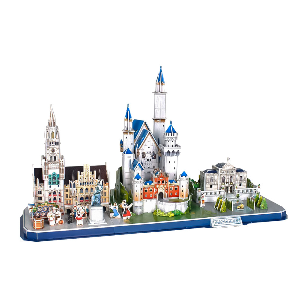 Пазл Cubic Fun Тривимірна головоломка-конструктор City Line Баварія (MC267h)