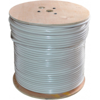 Кабель комбінований YOSO RG59 75 Ом 0,81мм.CCS, 64x0.12m CCA, 2x0.5mm2CU, white, 305м (YS-W305-RG59+2x0.5mm)