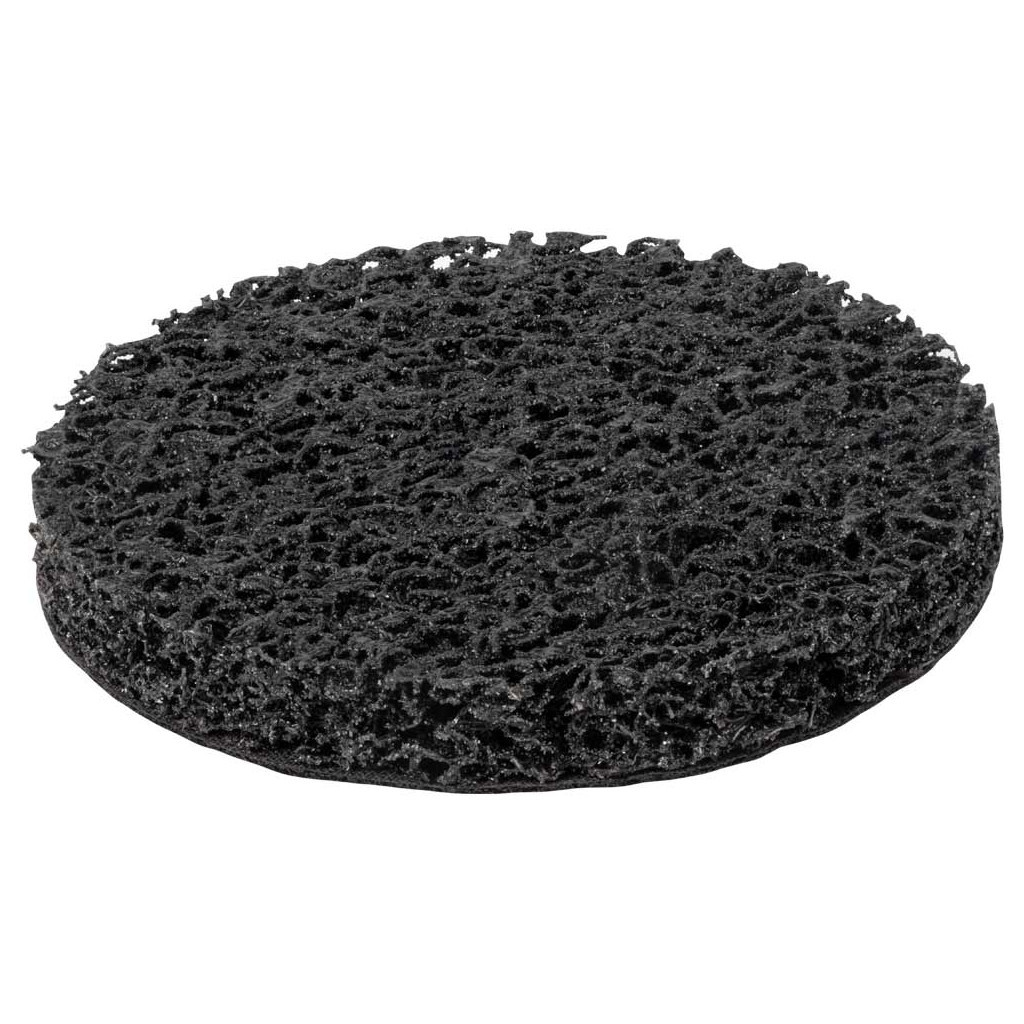 Круг зачистний Sigma з нетканого абразиву (корал) 125мм на липучці чорний м'який (9176261)