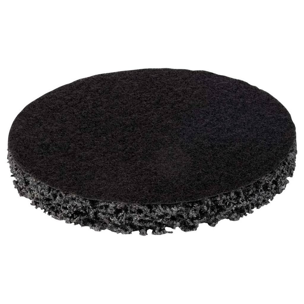 Круг зачистний Sigma з нетканого абразиву (корал) 125мм на липучці чорний м'який (9176261)