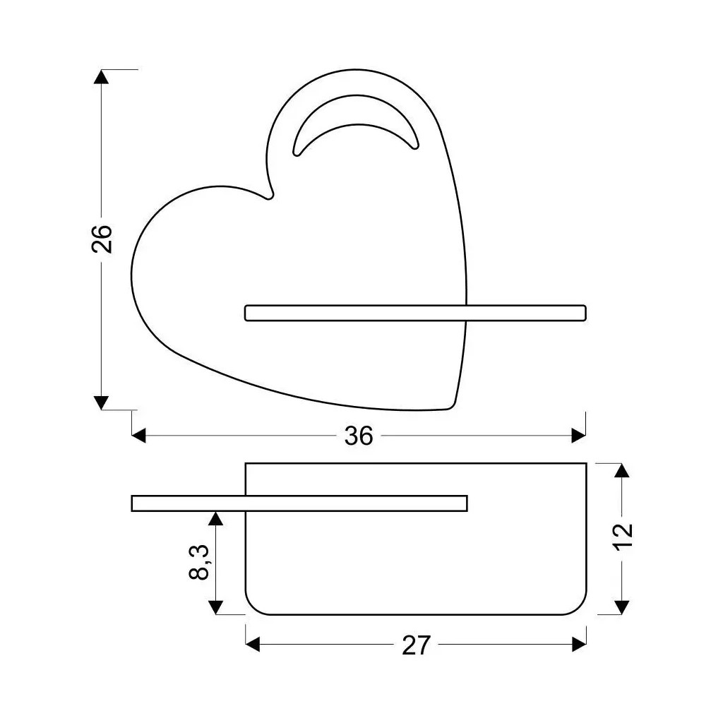 Світильник Candellux HEART (21-84576) Світильник Candellux HEART (21-84576)