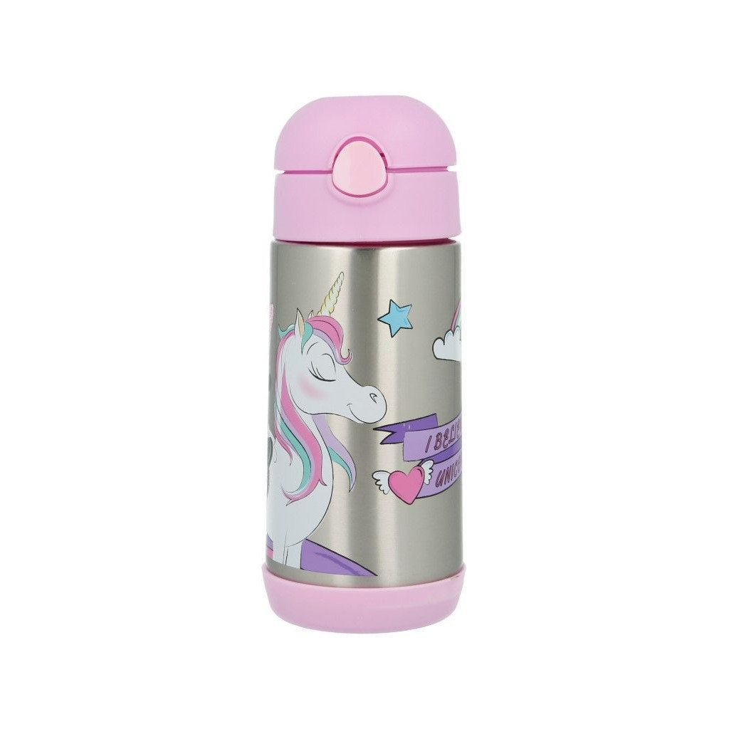 Поїльник-непроливайка Stor Disney - Minnie Mouse Unicorns Are Real Vacuum Steel Bottle 360 ml (Stor-18860)