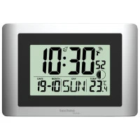 Wall clock Technoline WS8028 Silver/Black (DAS302459)