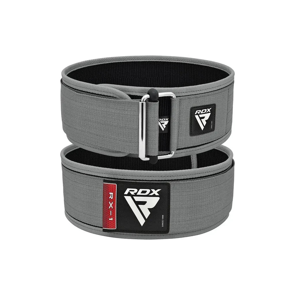 Атлетичний пояс RDX RX1 Weight Lifting Belt Grey S (WBS-RX1G-S)