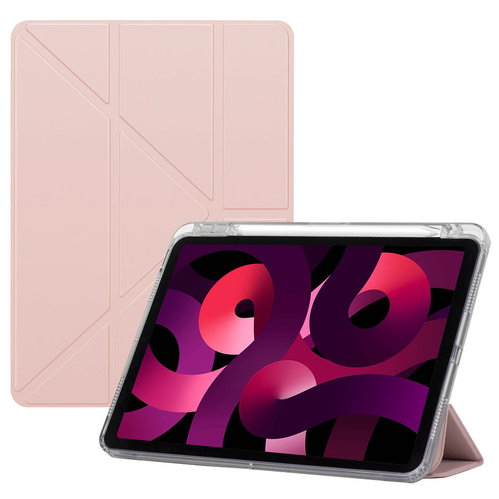 Чохол до планшета BeCover Ultra Slim Origami Transparent Apple iPad Air 11" M2/M3 (2024/2025) Pink (711391)