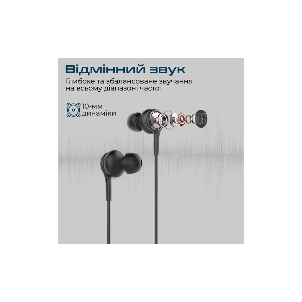 Навушники Promate Duet Black (duet.black) Навушники Promate Duet Black (duet.black)