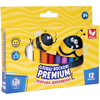 Colored pencils Schoolboy Wax Premium 12 colors (316111001-UA)