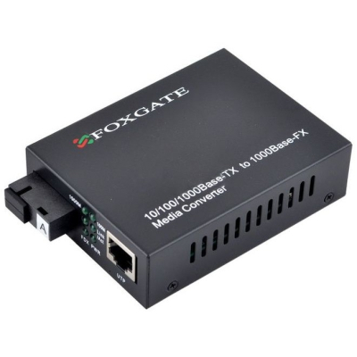 Медіаконвертер EC-Q-1G-1SM-1310nm-20-LFP FoxGate