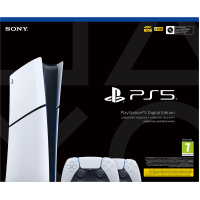 Ігрова консоль Sony Playstation 5 Slim (2 геймпади Dualsense) Digital Edition (1000050121)