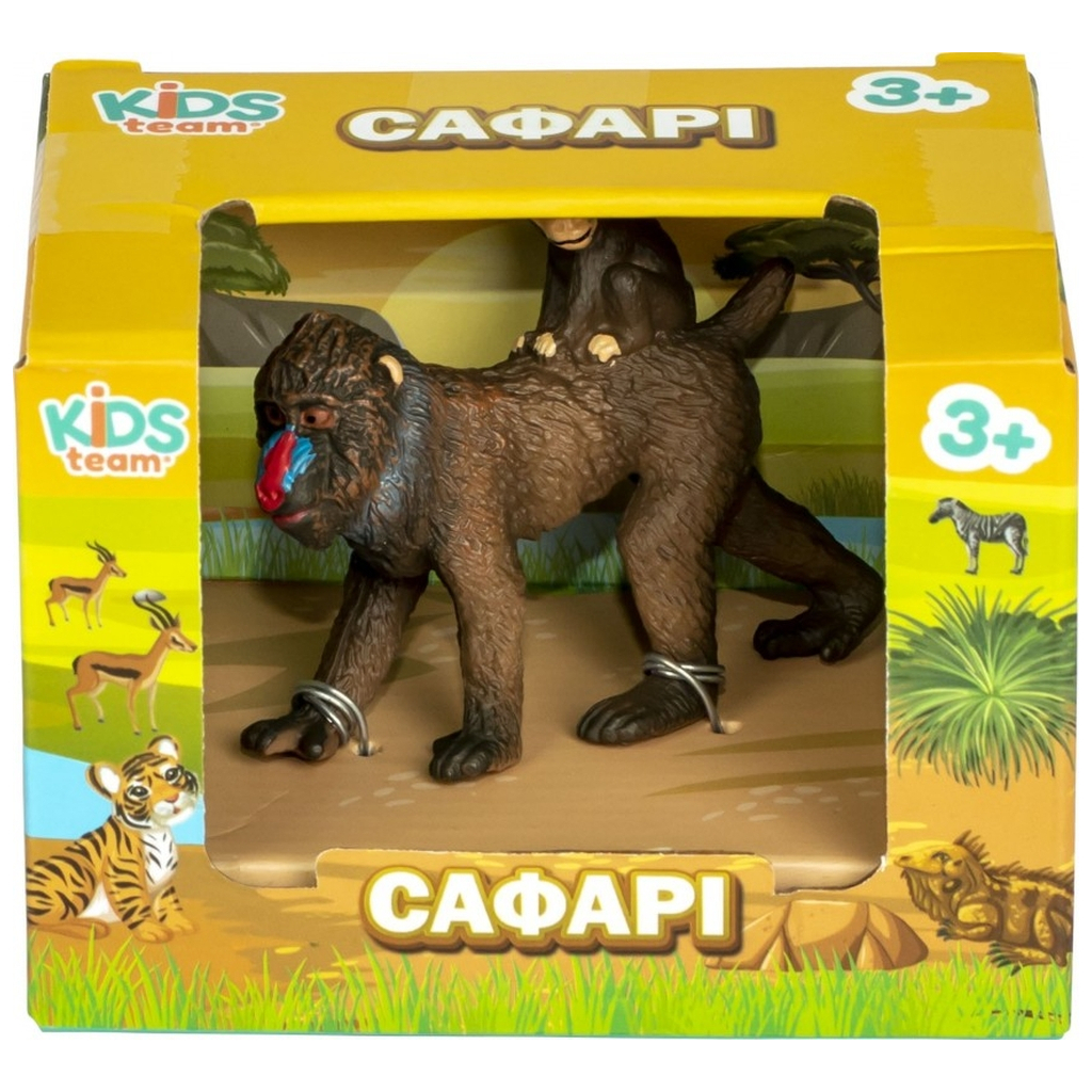 Фігурка Kids Team Сафарі самка Мандрил із дитиною (Q9899-A81_5) Фігурка Kids Team Сафарі самка Мандрил із дитиною (Q9899-A81_5)